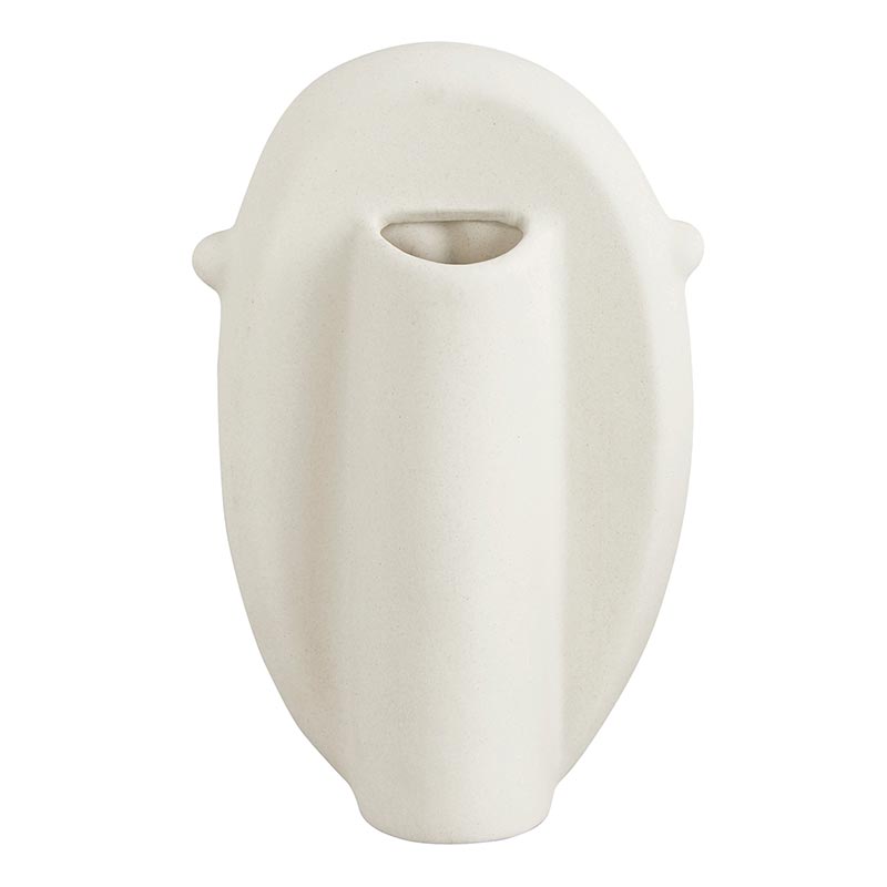 Tall Face Ceramic Pot