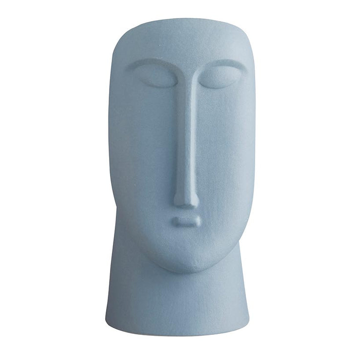 Blue Ceramic Head Pot