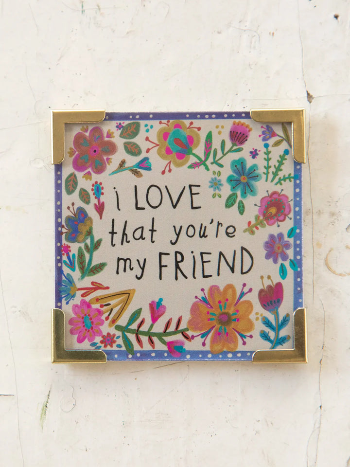 Corner Magnet - I Love Friend