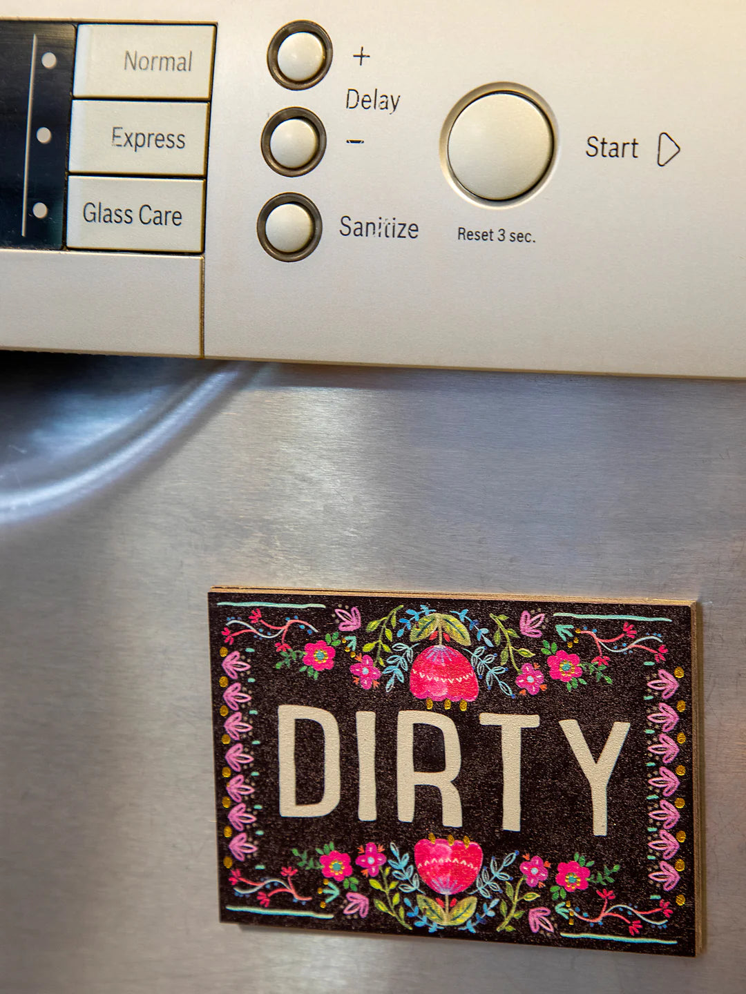 Dishwasher Magnet Floral