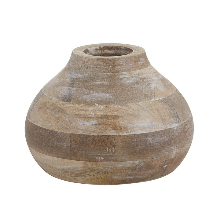 Wooden Vase Flower - SML