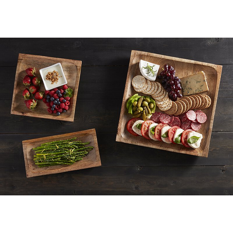 Square Tray - Wooden - LGE