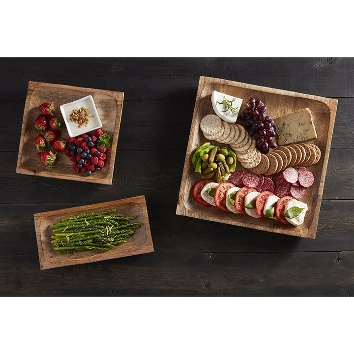 Square Tray - Wooden - LGE