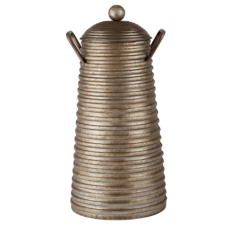 Metal Carry Pot W/Lid - Planters & Pots | Artisanal – Artisanal New Zealand