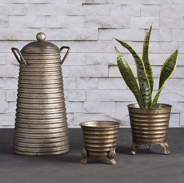 Metal Carry Pot W/Lid