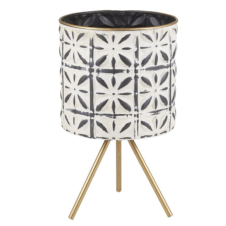 Whitewash Planter Cylinder