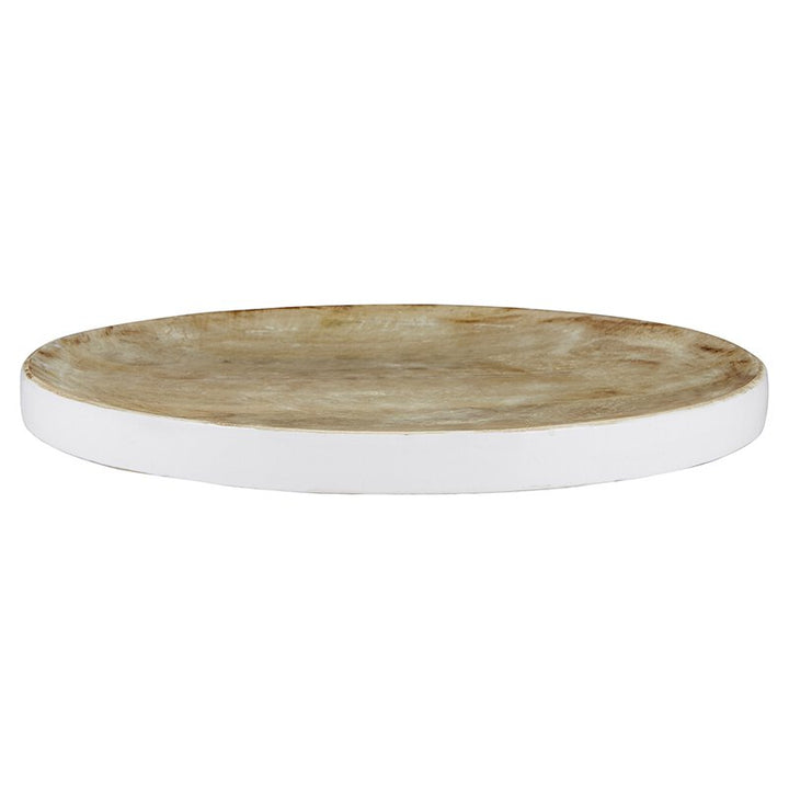 Wooden Tray with Enamel
