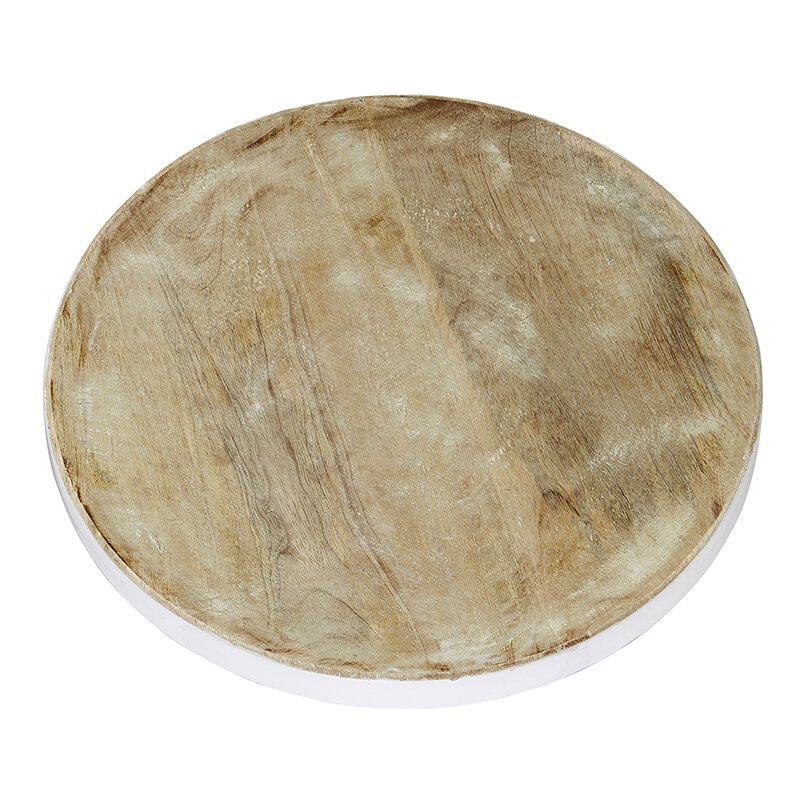 Wooden Tray with Enamel