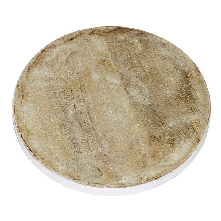 Wooden Tray with Enamel
