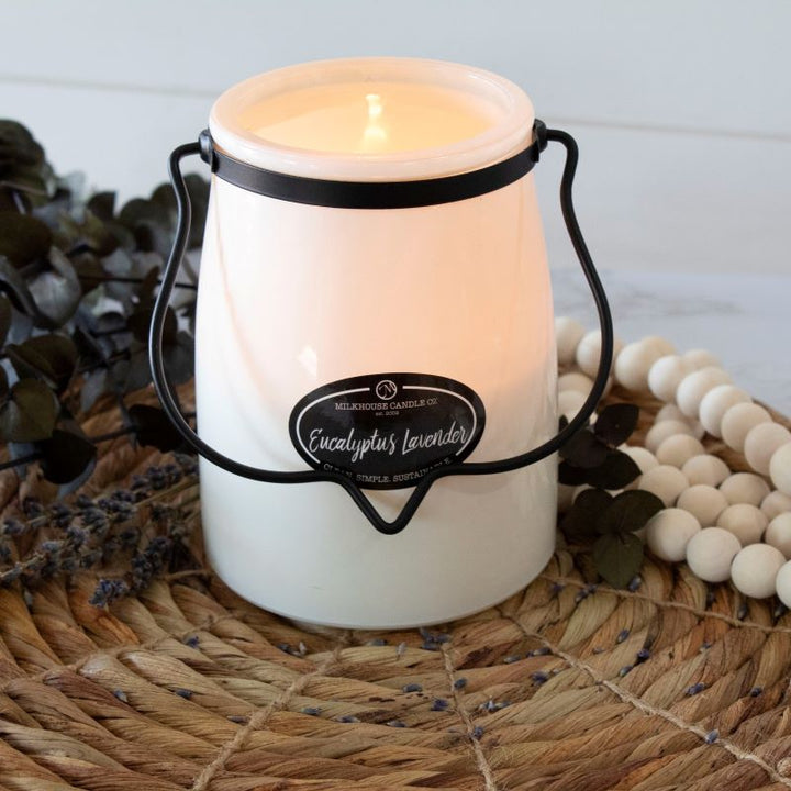Butter Jar Candle Lge -:  Eucalyptus Lavender