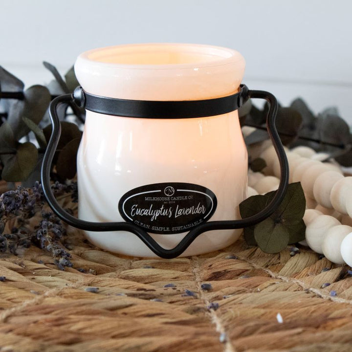 Cream Jar Candle -  Eucalyptus Lavender