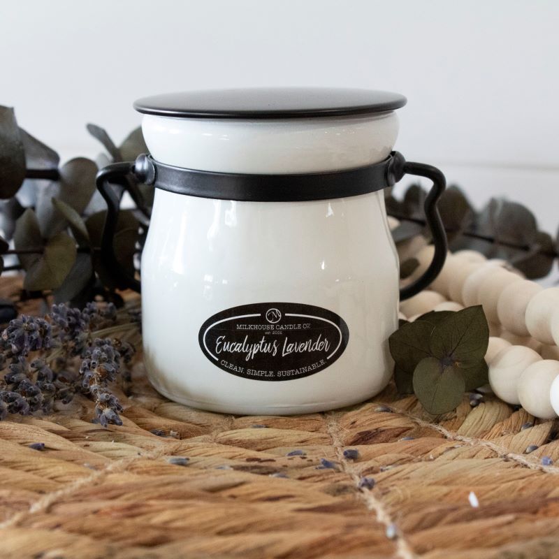 Cream Jar Candle -  Eucalyptus Lavender