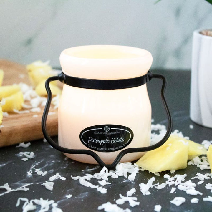 Cream Jar Candle -  Pineapple Gelato