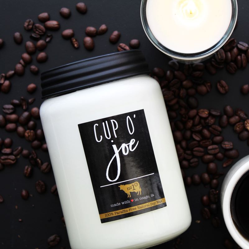 Farmhouse Jar Candle Lge - Cup O'Joe