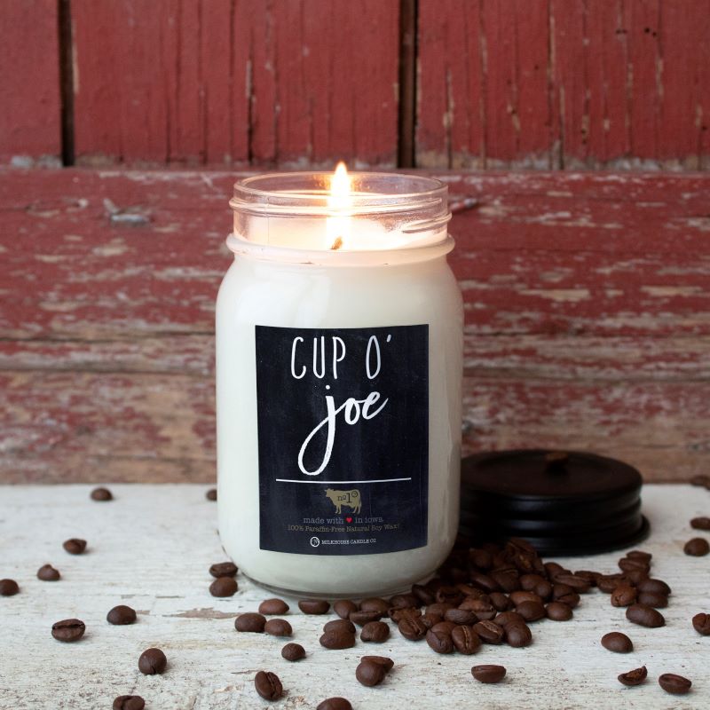 Farmhouse Mason Jar Candle - Cup O' Joe