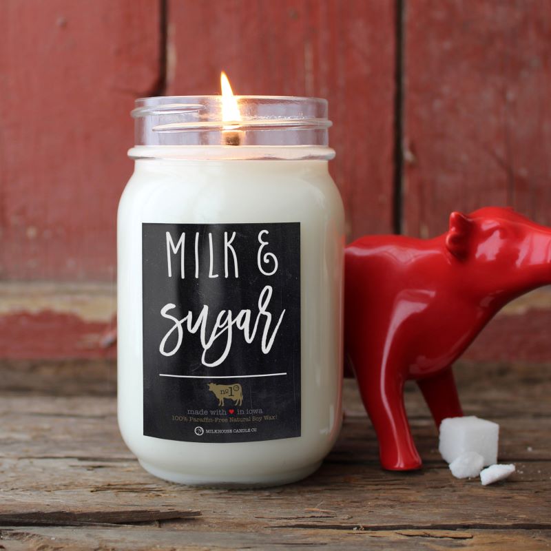 Farmhouse Mason Jar Candle - Milk & Sugar