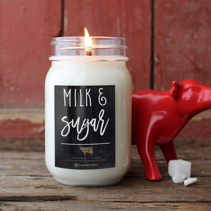 Farmhouse Mason Jar Candle - Milk & Sugar