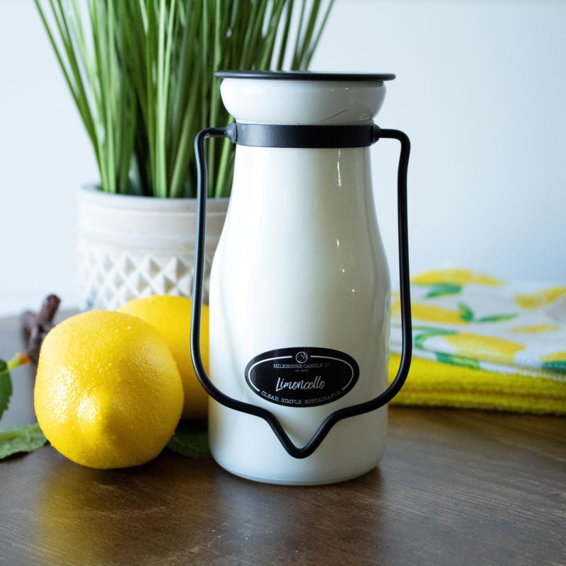 Milkbottle Candle Sml -  Limoncello