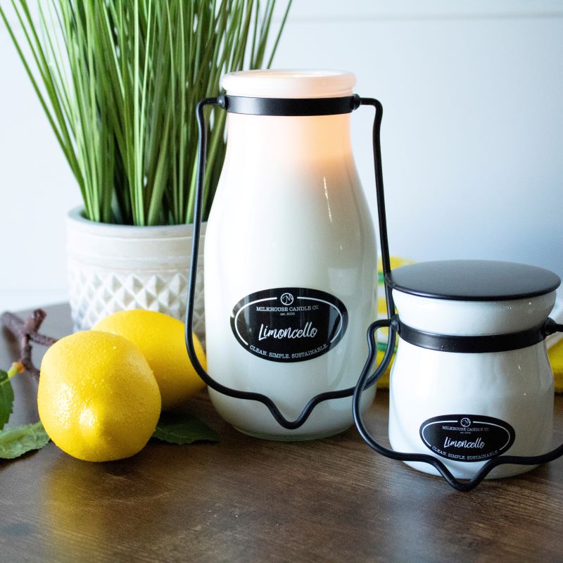 Milkbottle Candle Lge -  Limoncello
