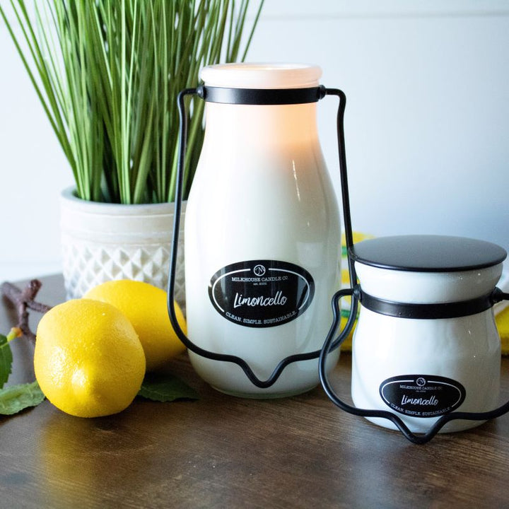 Milkbottle Candle Lge -  Limoncello