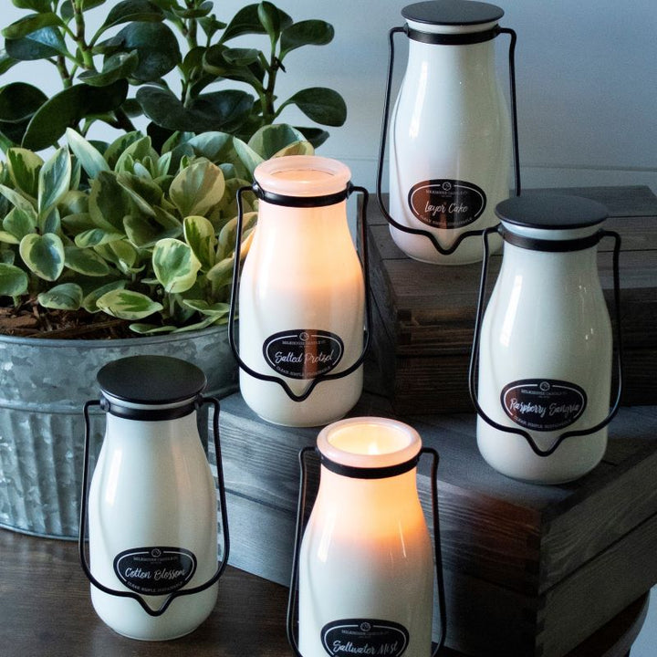 Milkbottle Candle Lge -  White Driftwood & Coconut