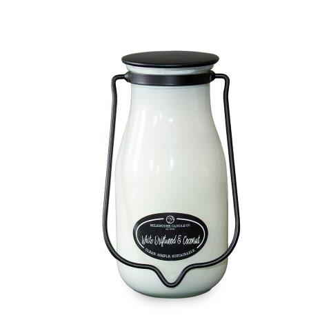 Milkbottle Candle Lge -  White Driftwood & Coconut