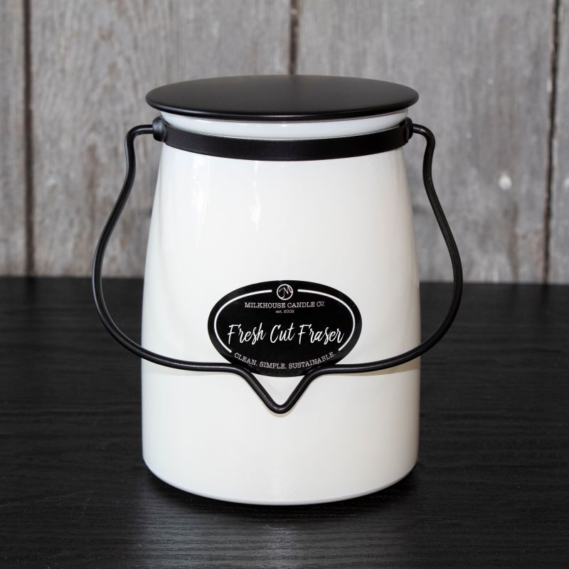 Butter Jar Candle Lge -:  Fresh Cut Fraser