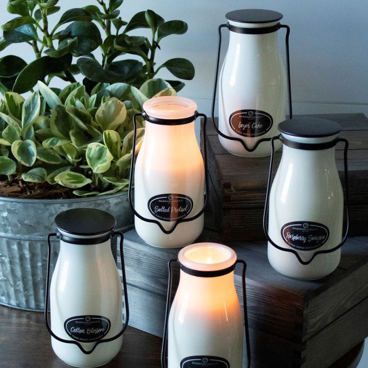 Milkbottle Candle Lge -  Tiki Beach Flower