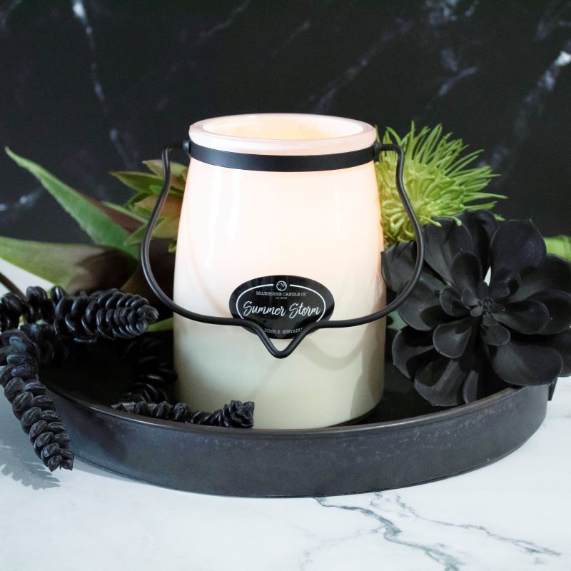 Butter Jar Candle Lge -:  Summer Storm