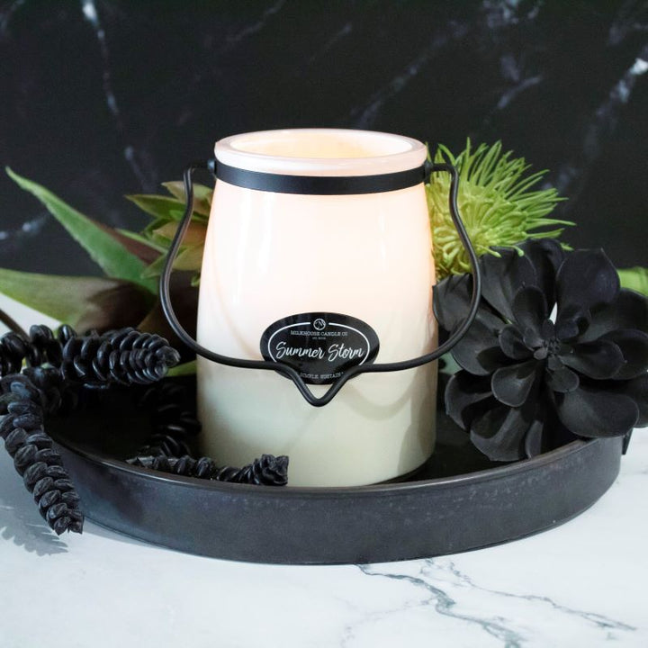 Butter Jar Candle Lge -:  Summer Storm