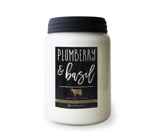 Farmhouse Jar Candle Lge -  Plumberry & Basil