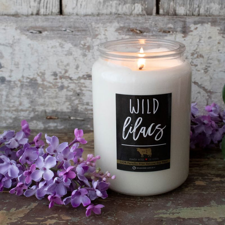 Farmhouse Jar Candle Lge - Wild Lilacs