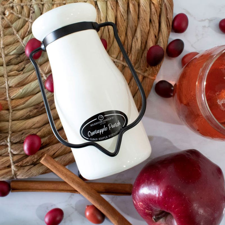 Milkbottle Candle Sml -  Cranapple Punch