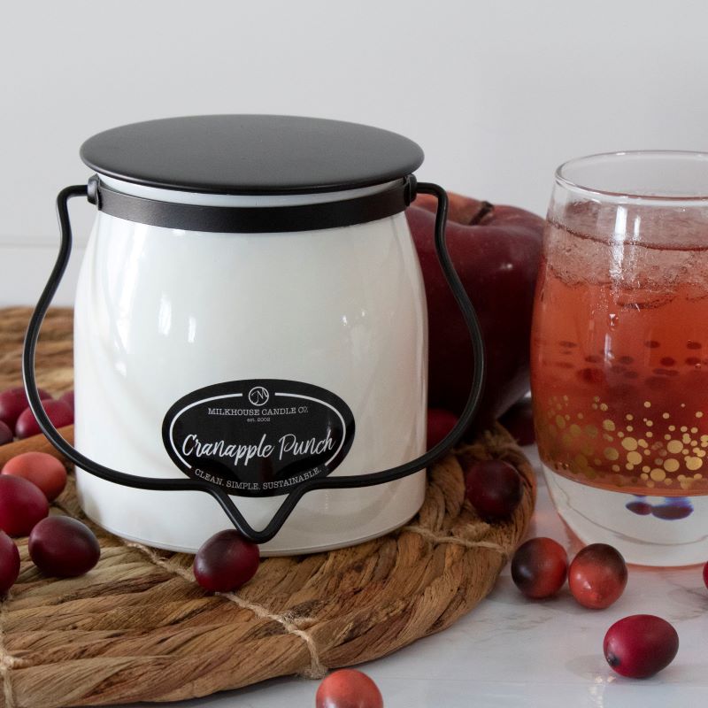 Butter Jar Candle Sml -  Cranapple Punch