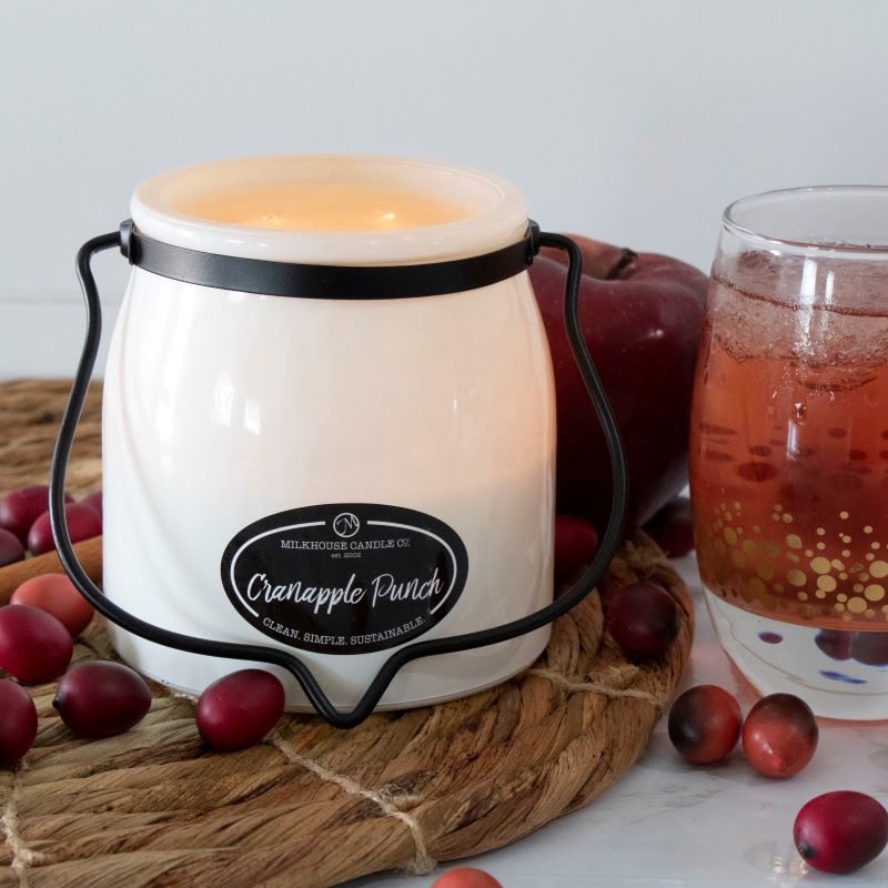 Butter Jar Candle Sml -  Cranapple Punch