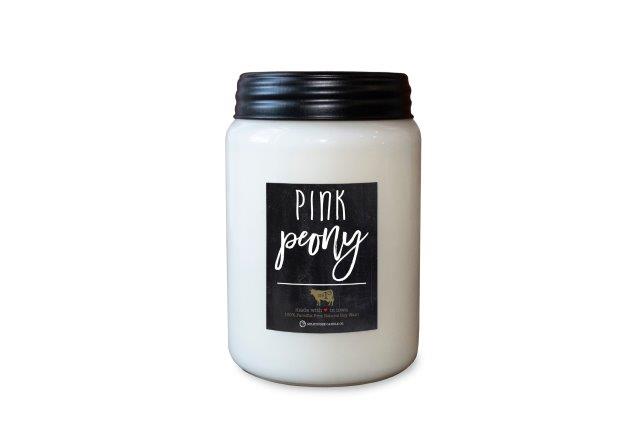 Farmhouse Jar Candle Lge -  Pink Peony