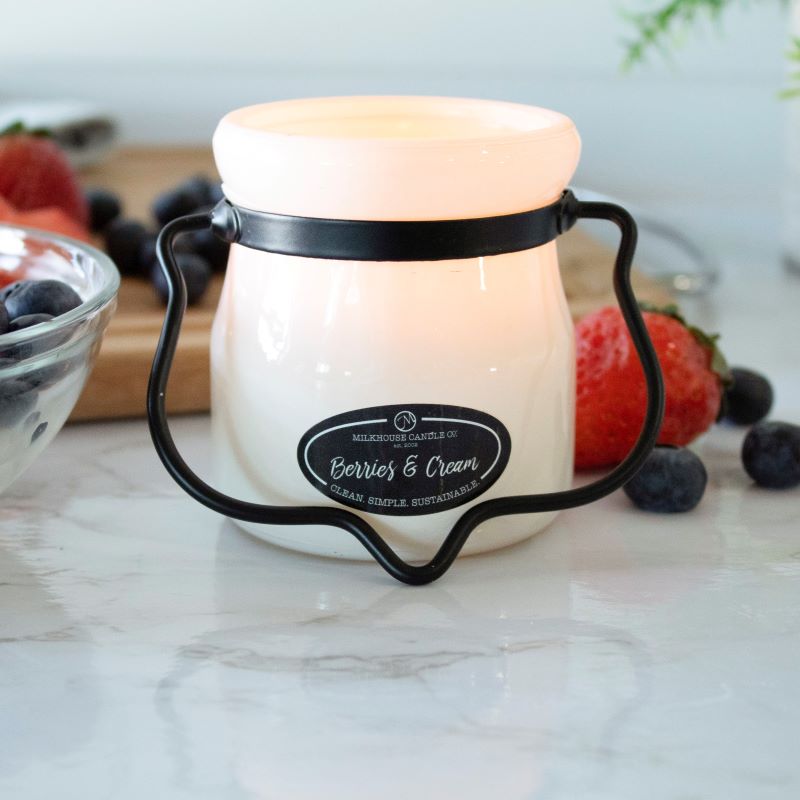 Cream Jar Candle -  Berries & Cream