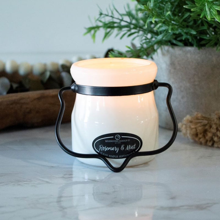 Cream Jar Candle -  Rosemary & Mint