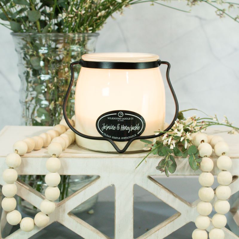 Butter Jar Candle Sml -  Jasmine & Honeysuckle
