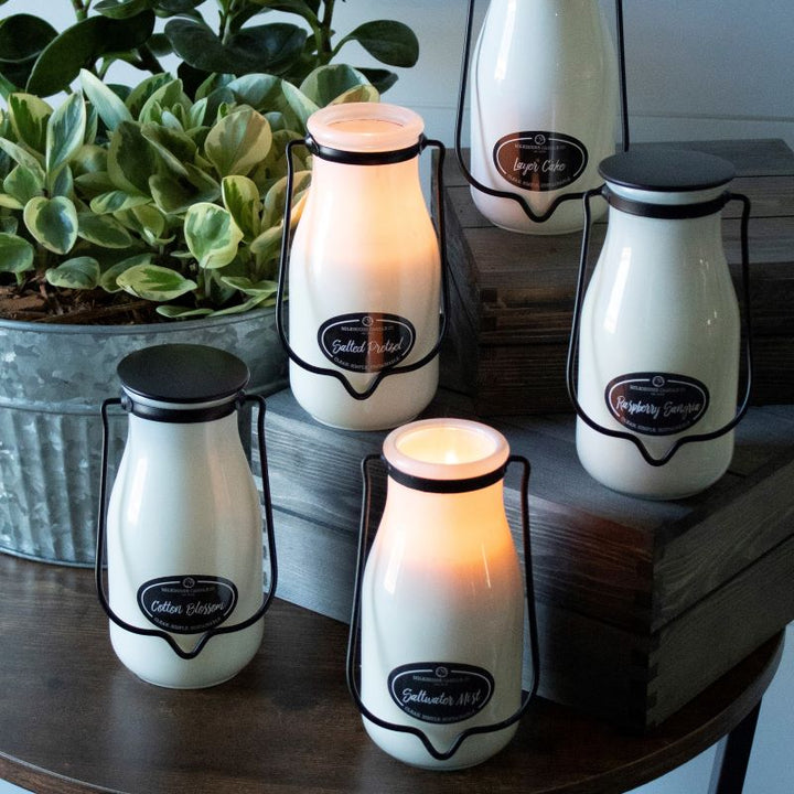 Milkbottle Candle Lge -  Jasmine & Honeysuckle