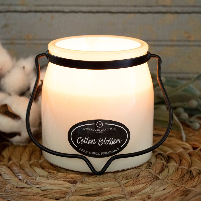 Butter Jar Candle Sml -  Cotton Blossom