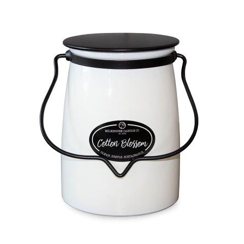 Butter Jar Candle Lge -:  Cotton Blossom