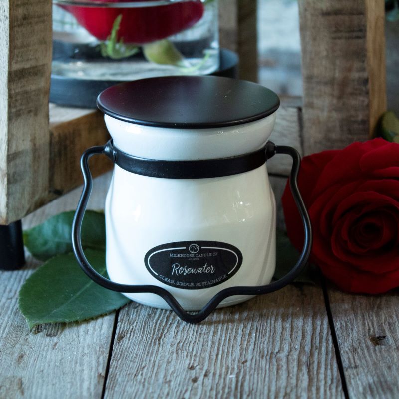 Cream Jar Candle -  Rosewater