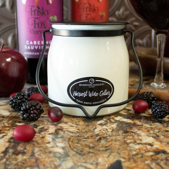 Butter Jar Candle Sml -  Harvest Wine Cellar