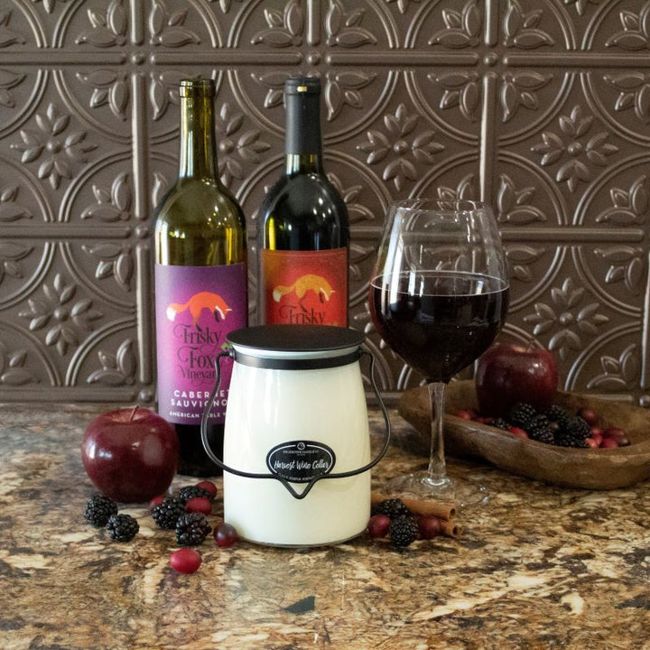 Butter Jar Candle Lge -:  Harvest Wine Cellar