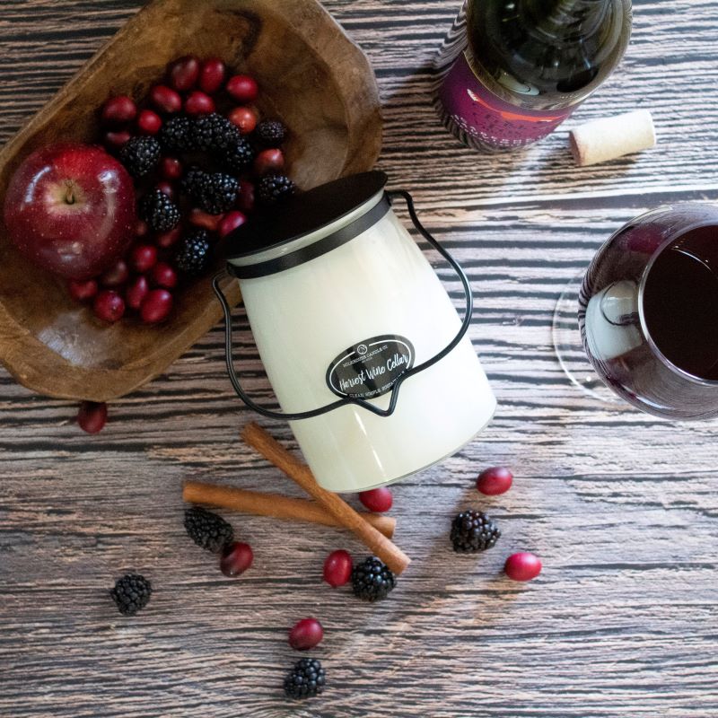 Butter Jar Candle Lge -:  Harvest Wine Cellar