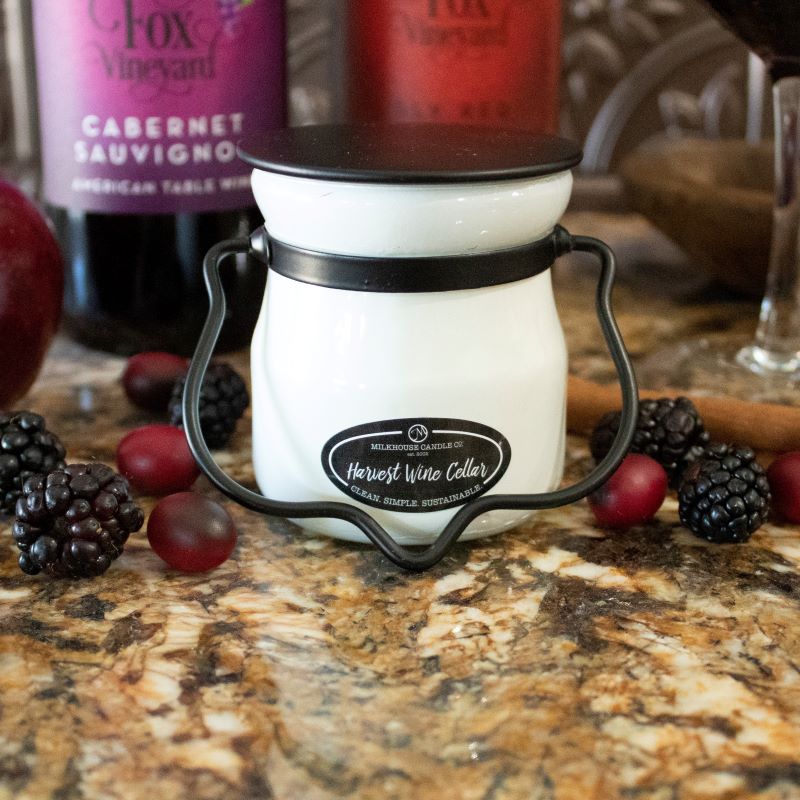 Cream Jar Candle -  Harvest Wine Cellar
