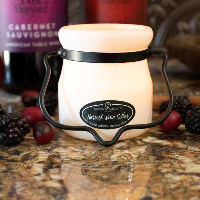 Cream Jar Candle -  Harvest Wine Cellar