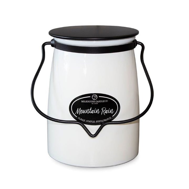 Butter Jar Candle Lge -:  Mountain Rain