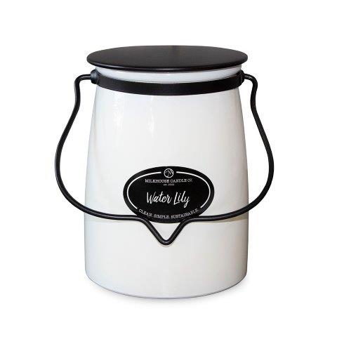 Butter Jar Candle Lge -:  Water Lily